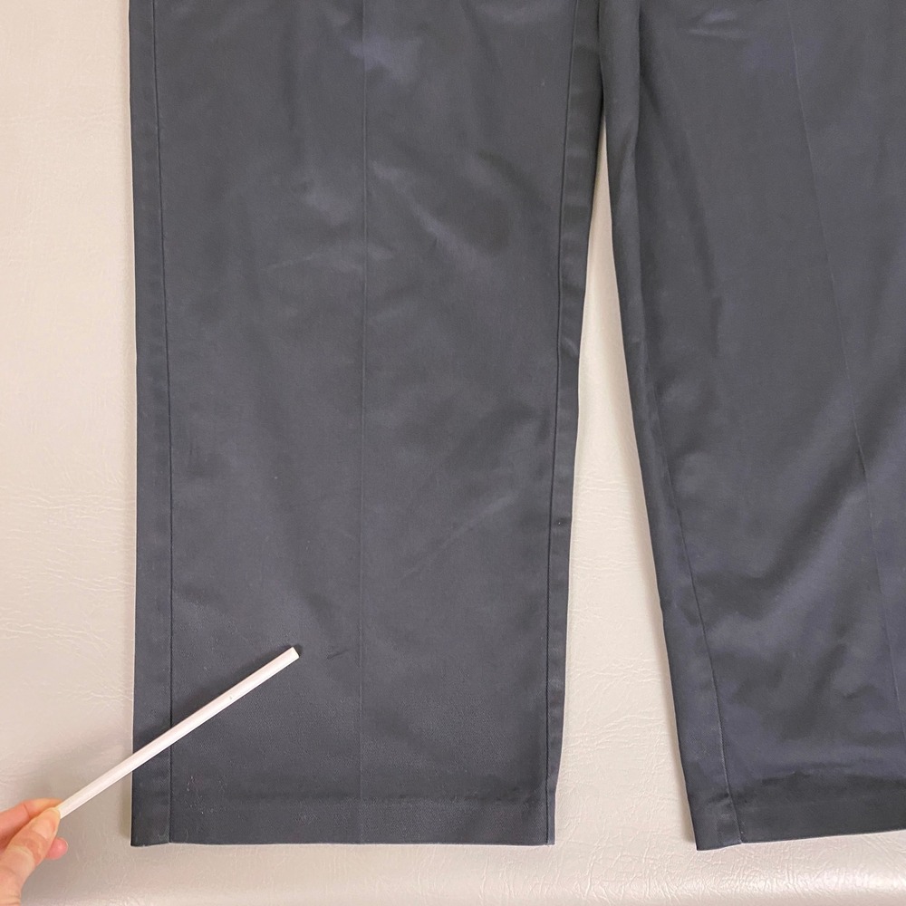 Nordstrom Pants Men's 44x30 Navy Blue Smartcare Pleated Wrinkle Free w/ *Flaws - Picture 5 of 16